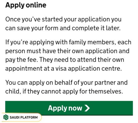 Steps to apply for UK Visa for Saudi Iqama Holders