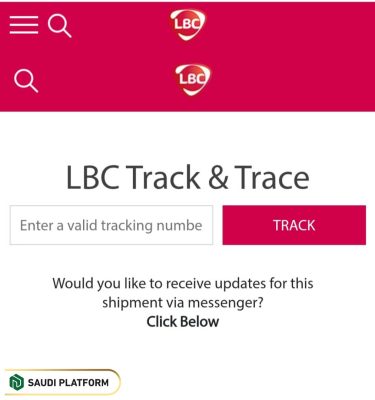 Steps to LBC Tracking Number Search